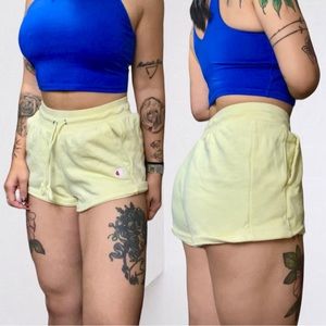 2/$20 🛍️ CHAMPION | YELLOW REVERSE WEAVE SHORTS